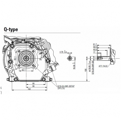 Benzininis variklis HONDA GX160, 19mm velenas 1