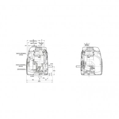 Benzininis variklis HONDA GX630, 25,4mm velenas 6