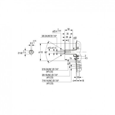 Benzininis variklis HONDA GX630, 25,4mm velenas 2