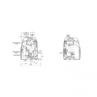 Benzininis variklis HONDA GX630, 25,4mm velenas 6